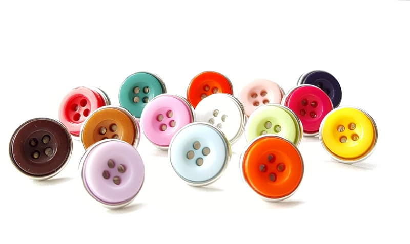 300pcs/pack 12mm Paper Crafts Fastener Metal Resin Home Decoration Pin Iron Europe Painted Scrapbook Antique Imitation Ff-btb001