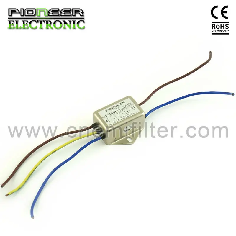 электронный 1-10A 120/250V PE2000-6-03 шум RFI