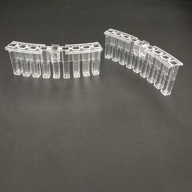 ISO9001 ps прозрачный материал клипса на 9 отверстий реакционный стакан колориметрический Кувет пластиковый Кувет для химического анализатора Genrui