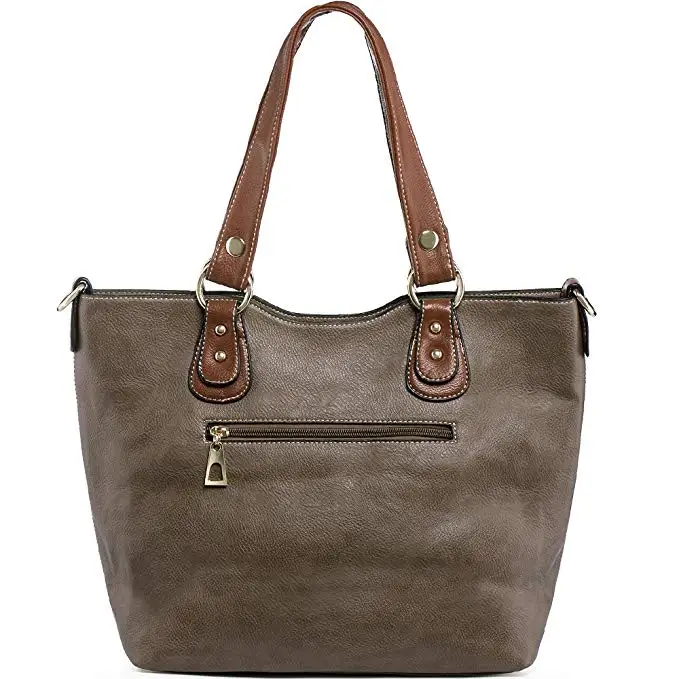 water proof PU Leather Handbags Soft Tote bag durable Shoulder Bags for women