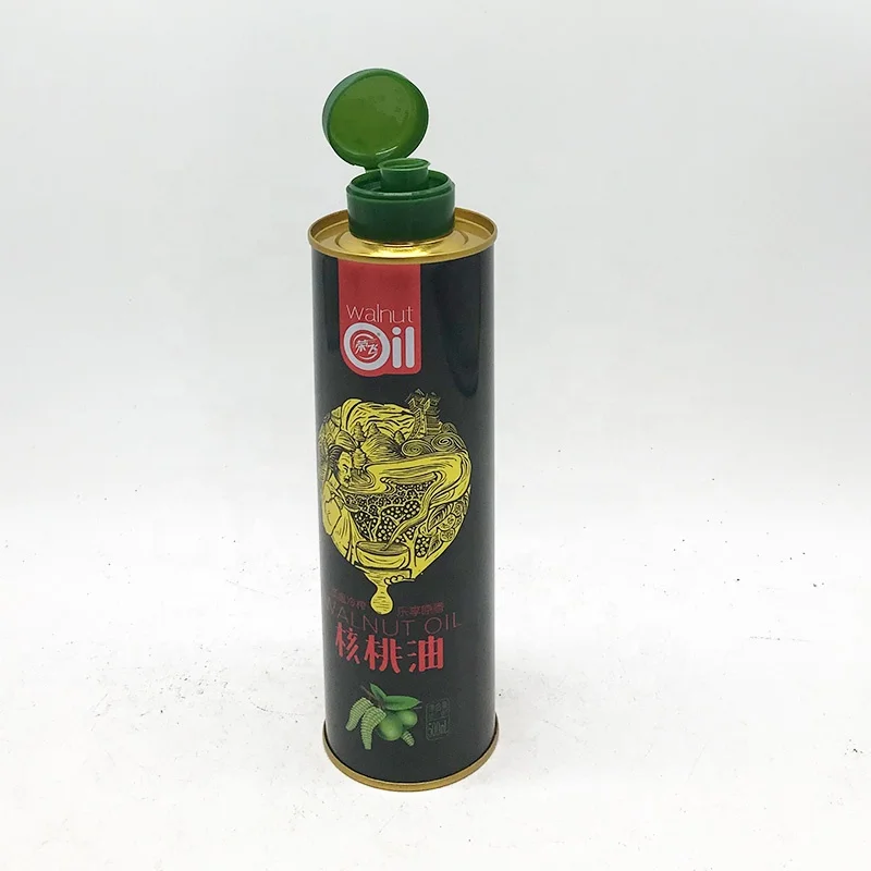 Wholesale Olive Oil Round Tin Bottle Container 250ml 500m 1L 3L