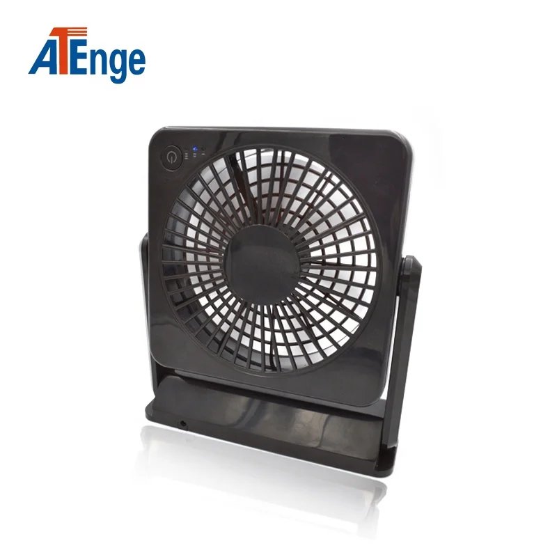 Cheap Price 360 Angle Rotation Small Rechargeable AA Battery Operated Charging Table Fan for Office 12 Air Cooling Fan 100 TF-02