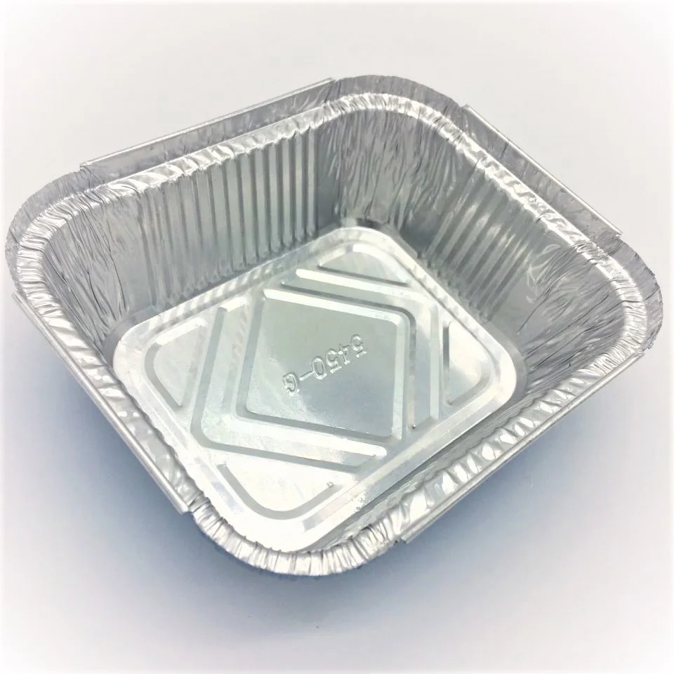coloured aluminium foil food container