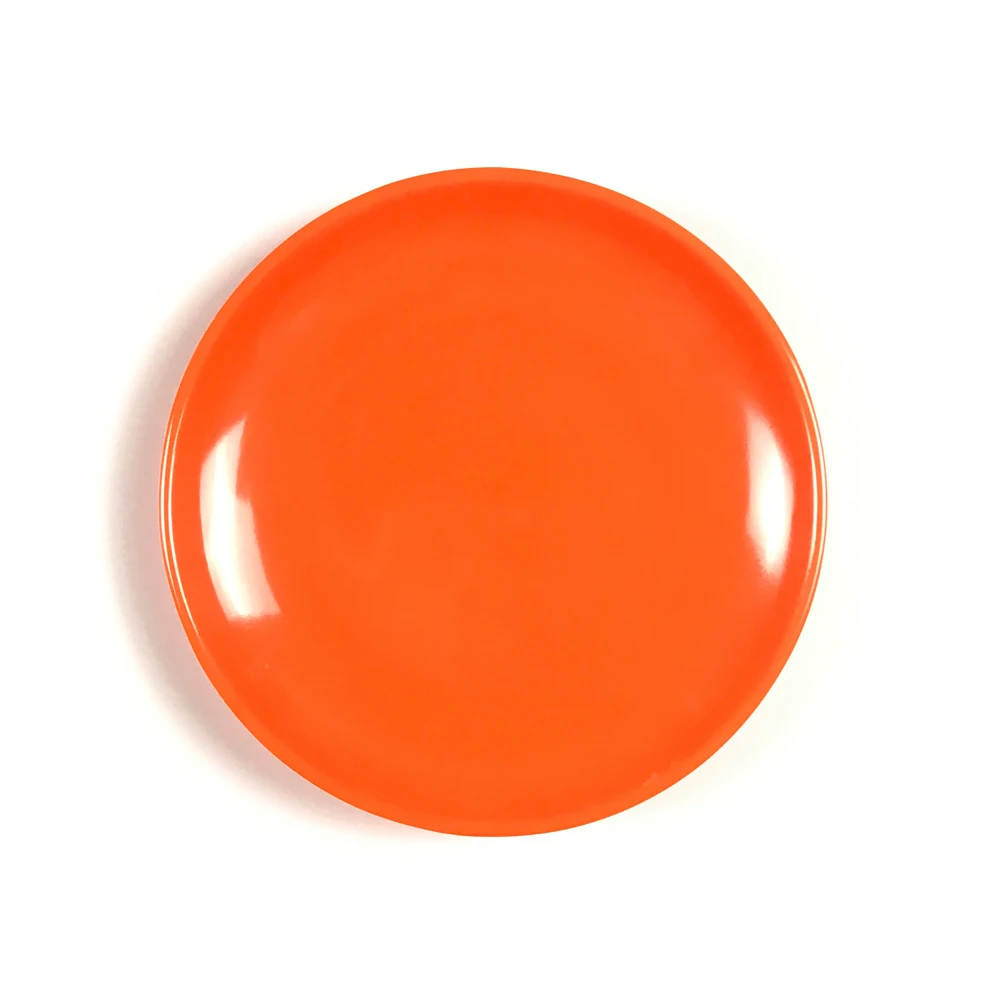 colorful customized round dinner plate