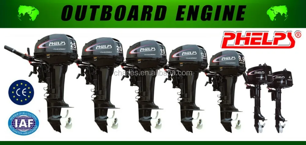 Yamabisi two stroke 4hp gasoline outboard engine with long or short shaft