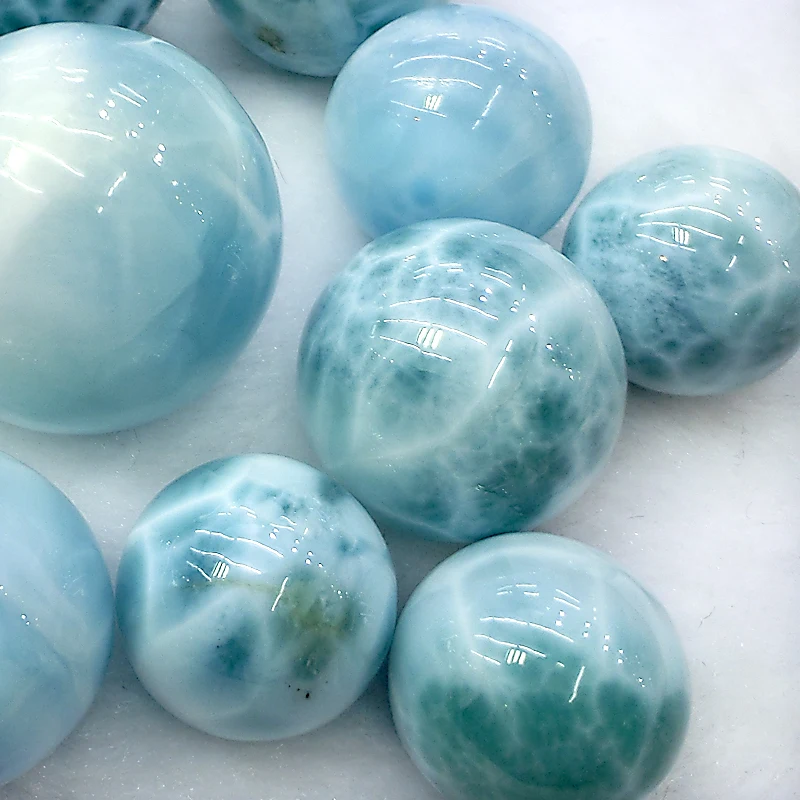 Larimar round beads larimar polished spheres