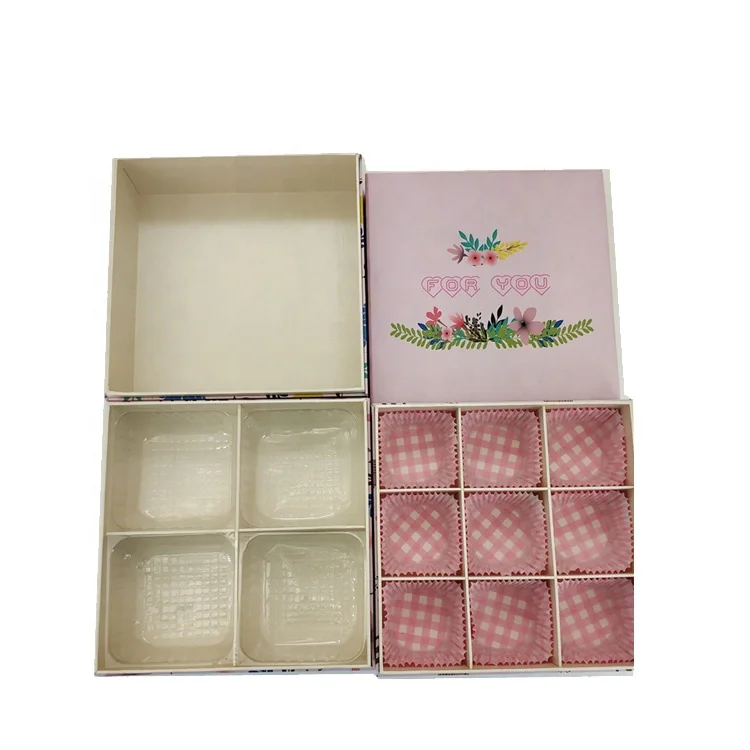 Custom empty Chocolate boxes Food packaging cookie boxes template Moon cake boxes