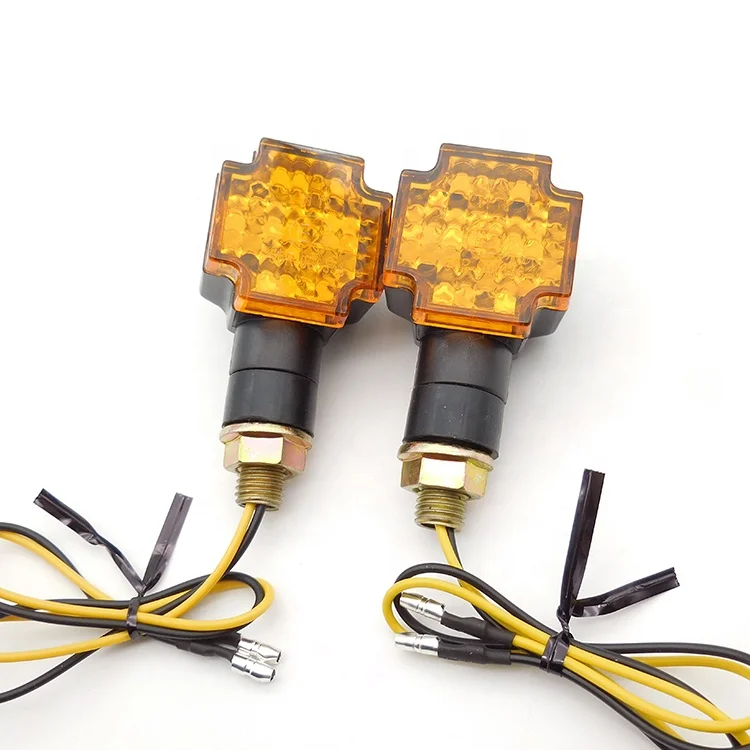Universal Motorcycle LED Turn Signal Light Indicator Blinker Motorbike Scooter Turn Lamp Amber Smoke Lens