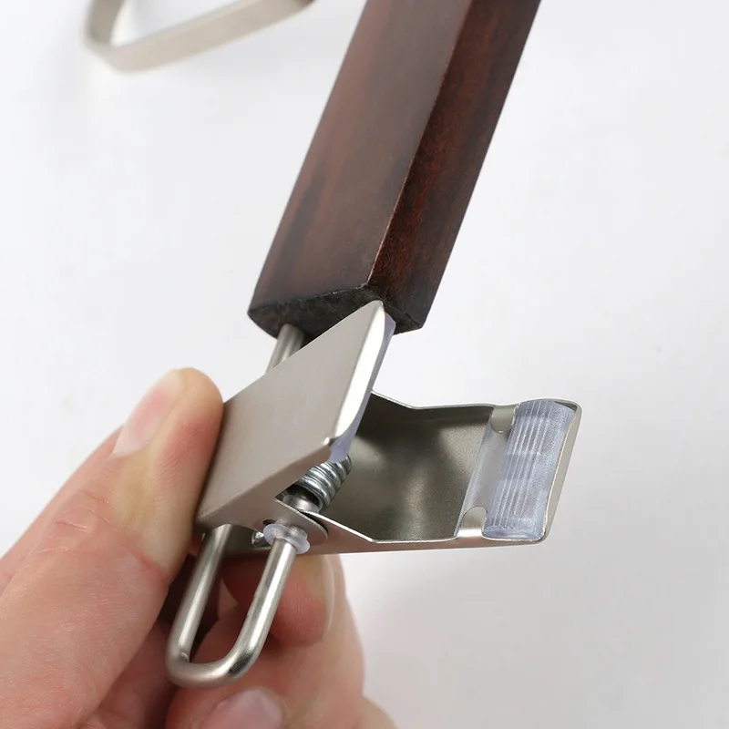 Wholesale custom antique coat underwear clothes children woman mens wooden trouser pants hanger