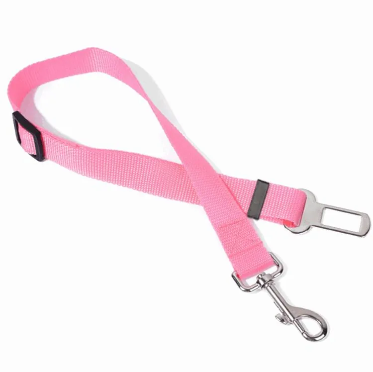 Dog Safety Vehicle Car Seatbelt  Adjustable Multi-colors Nylon Pet Dog Seat Belt Leash