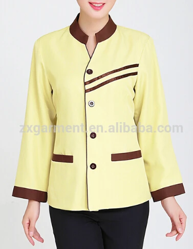 Design Custom 5 Star Hotel Staff Work Suit Women Men Cleaning Clothes Professional Housekeeping Uniforms Sets