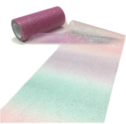 Радужное платье из органзы скрученный Тюль Свадебные украшения для вечеринок по случаю Дня Рождения Аксессуары ширина 15 см разной длины размера