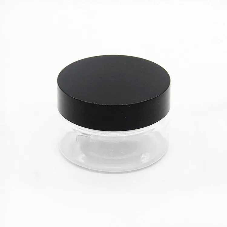 fancy gem vintage cosmetic hair gel pet wide mouth glitter jars with foil seal