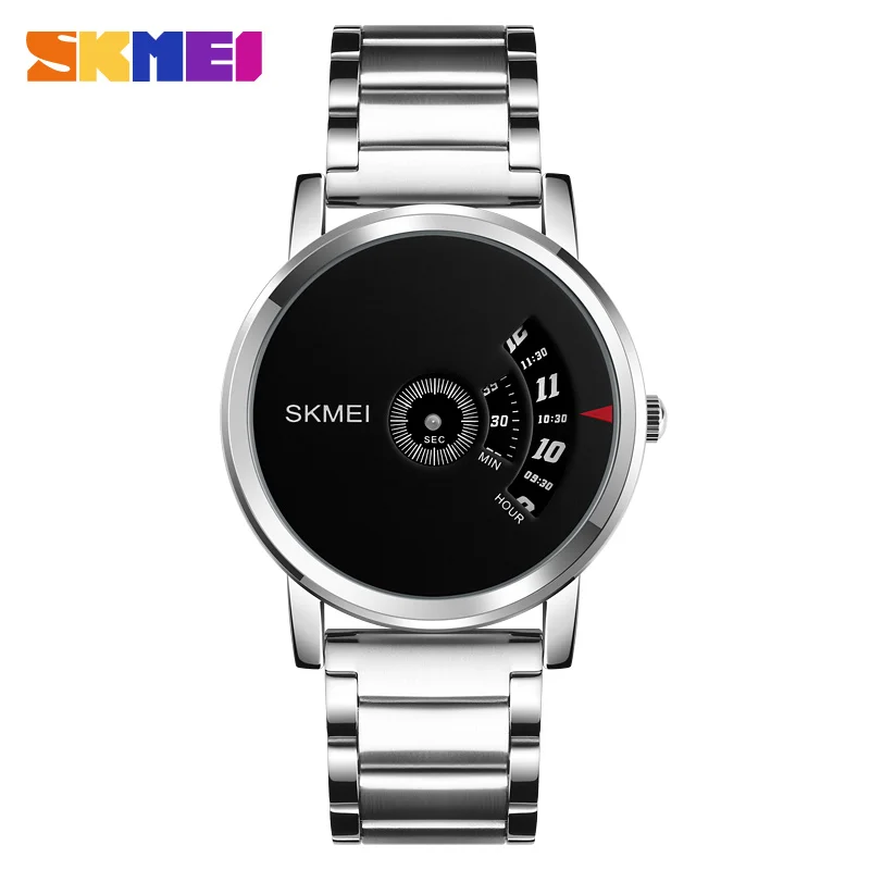 Skmei brand men japan movt watches 304 stainless steel band quartz wristwatch