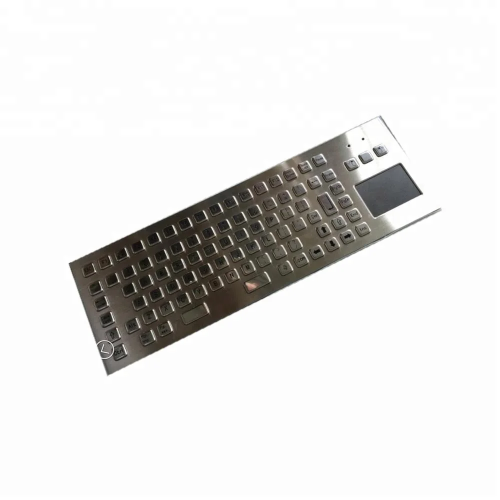 Metal Keyboard with Touch Pad for Kiosk