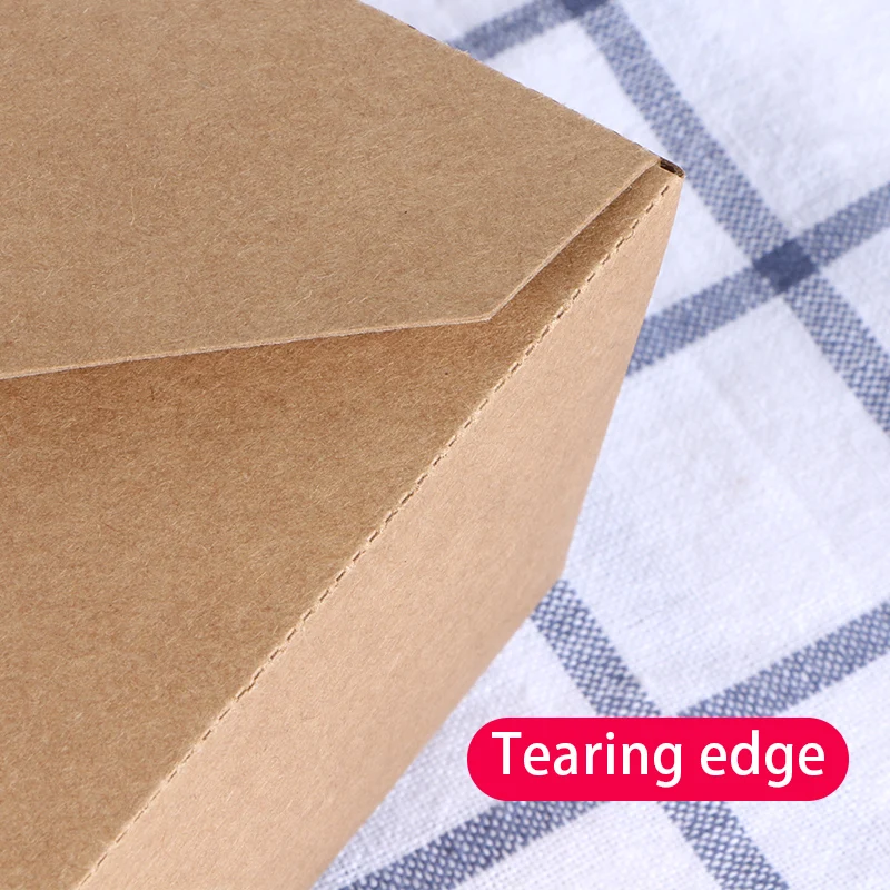 customized logo take away kraft paper or white card food box with certification contain for rice noodle snack and so on