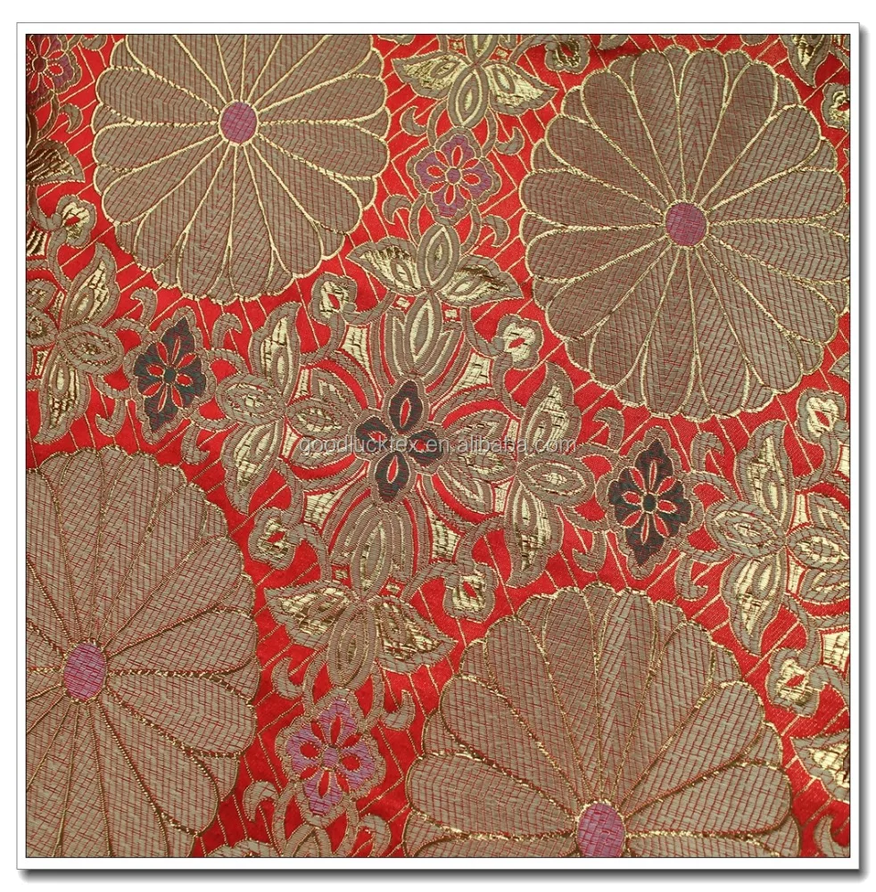 Восточная жаккардовая ткань на заказ, золотая металлическая жаккардовая ткань