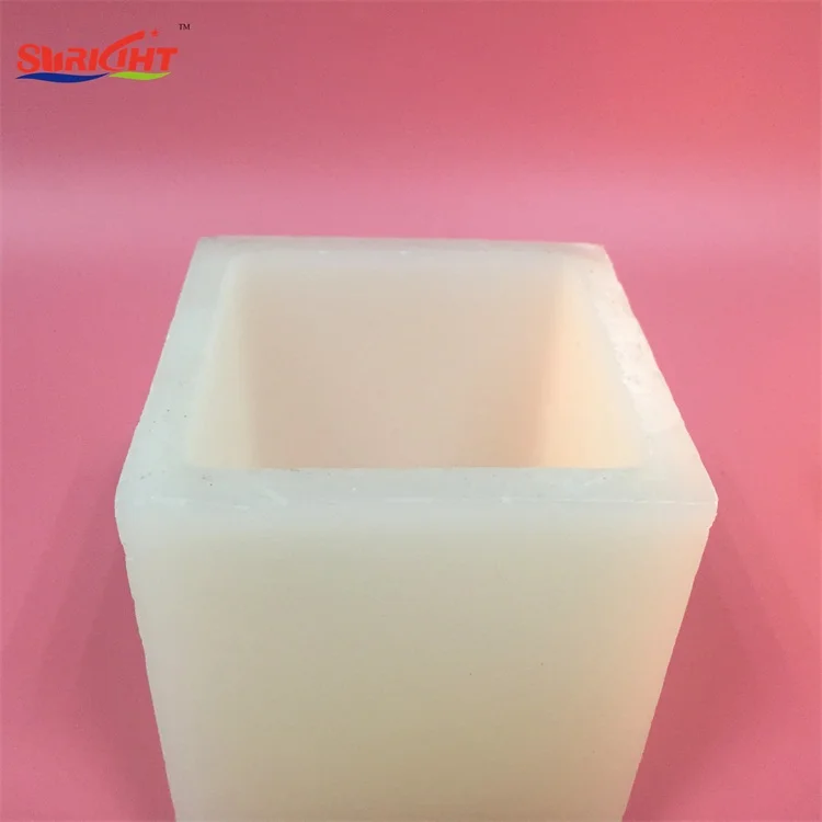 Paraffin Wax Fanal Candle Holders White Big Decoration Romantic Home Decoration OEM Sl-candle Holder SGS MSDS 10*10*15.8 Cm