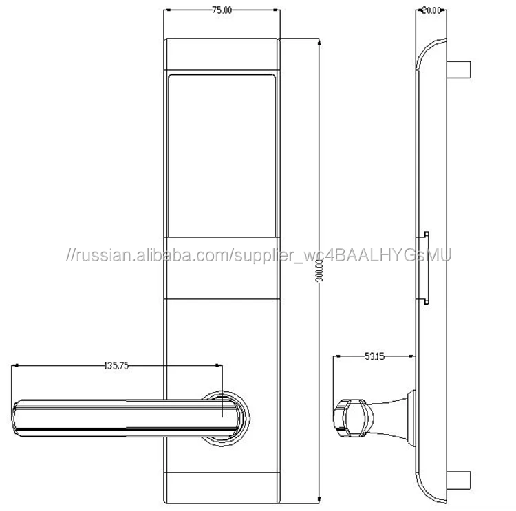 Universal Weatherproof Electronic Door Locks, W/Code, RFID Card Keyless Door Locks