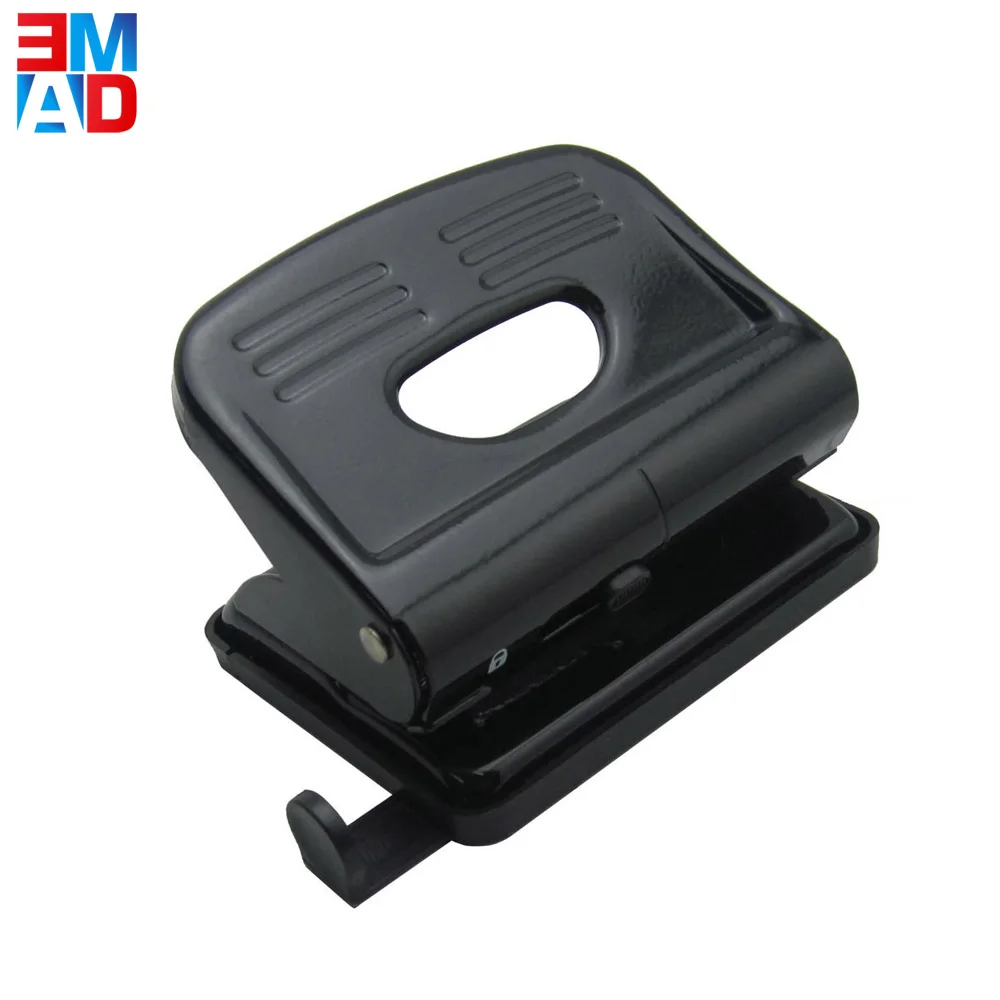 Metal custom logo 80mm distance 2 hole paper punch for office
