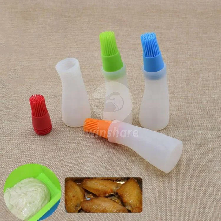 Силиконовая щетка для бутылки с маслом, силиконовая щетка для барбекю, силиконовая щетка для бастирования с бутылкой для масла