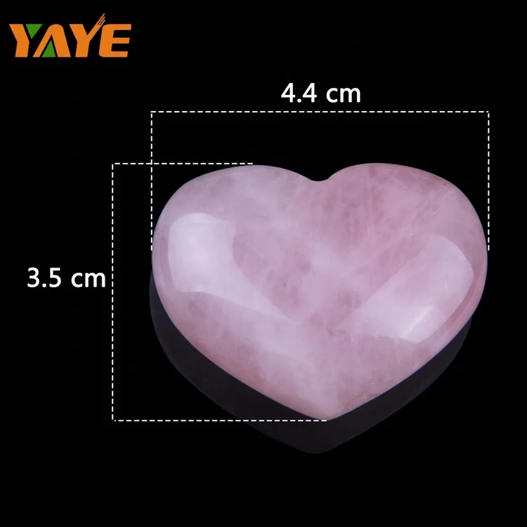 
Multiple Decorative Crystal Healing Stones Rose Quartz Crystal Heart 