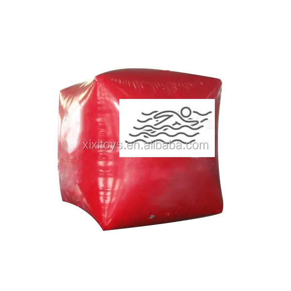 Swim event inflatable marker tubes buoy inflatable floating safety sausage pipe for water park