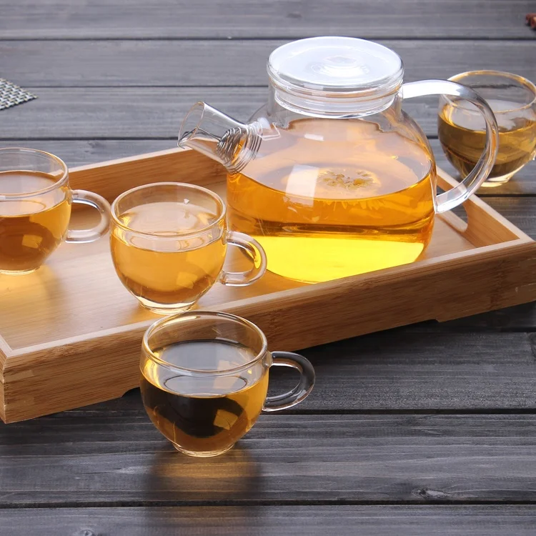 Custom Glass Teakettles Stovetop Safe glass teapot borosilicate glass teapot and kettle