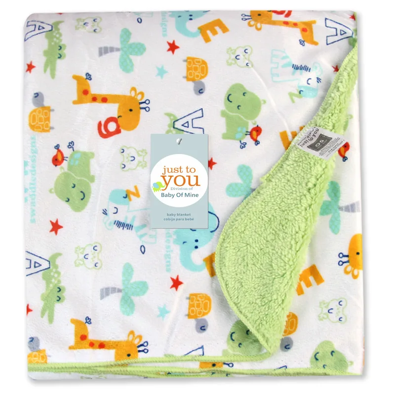 Cute Cartoon Animal Baby Soft Plush Blanket in flannel fleece
