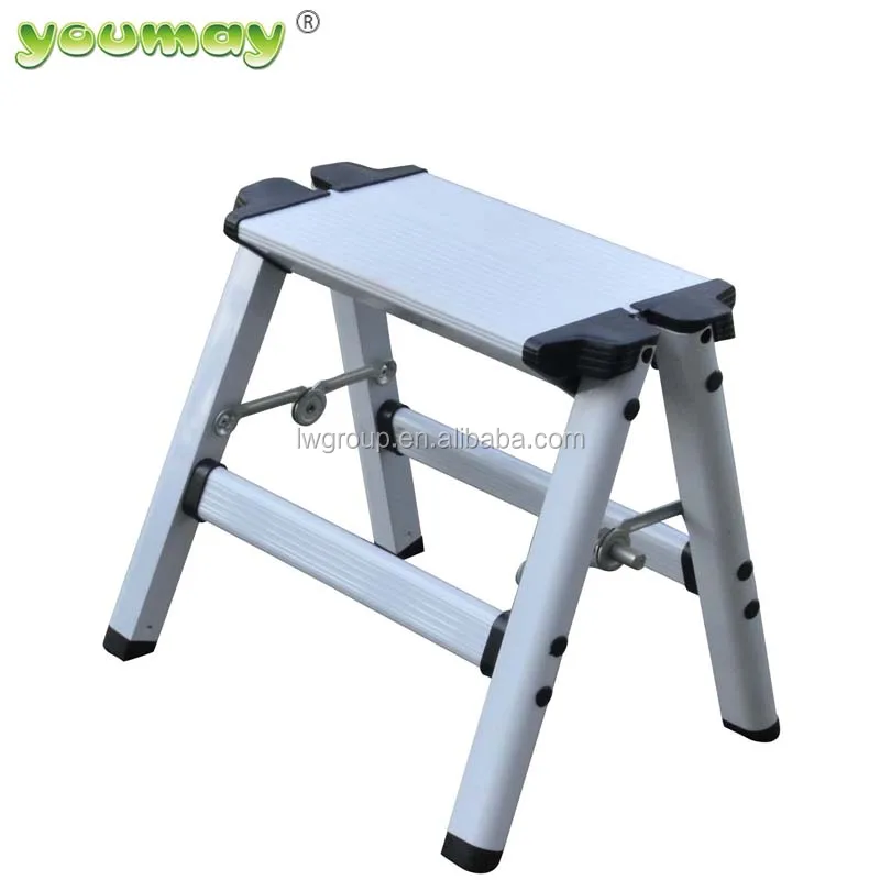folding step ladder, Aluminum one-step ladder easy carry ladder small stair AD0501A