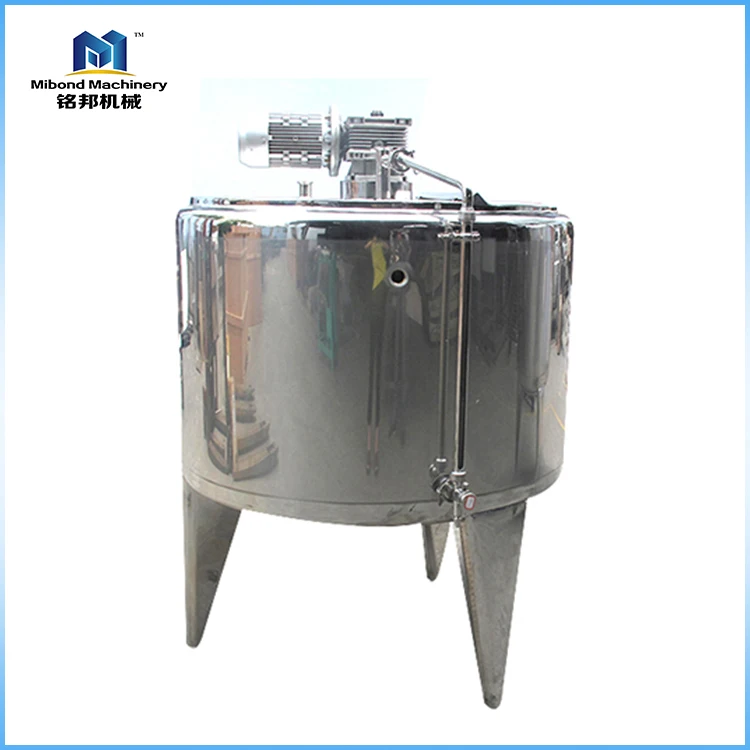 Stainless Steel Double Jacket Juice Heating Mixing Tank with Stirrer Price