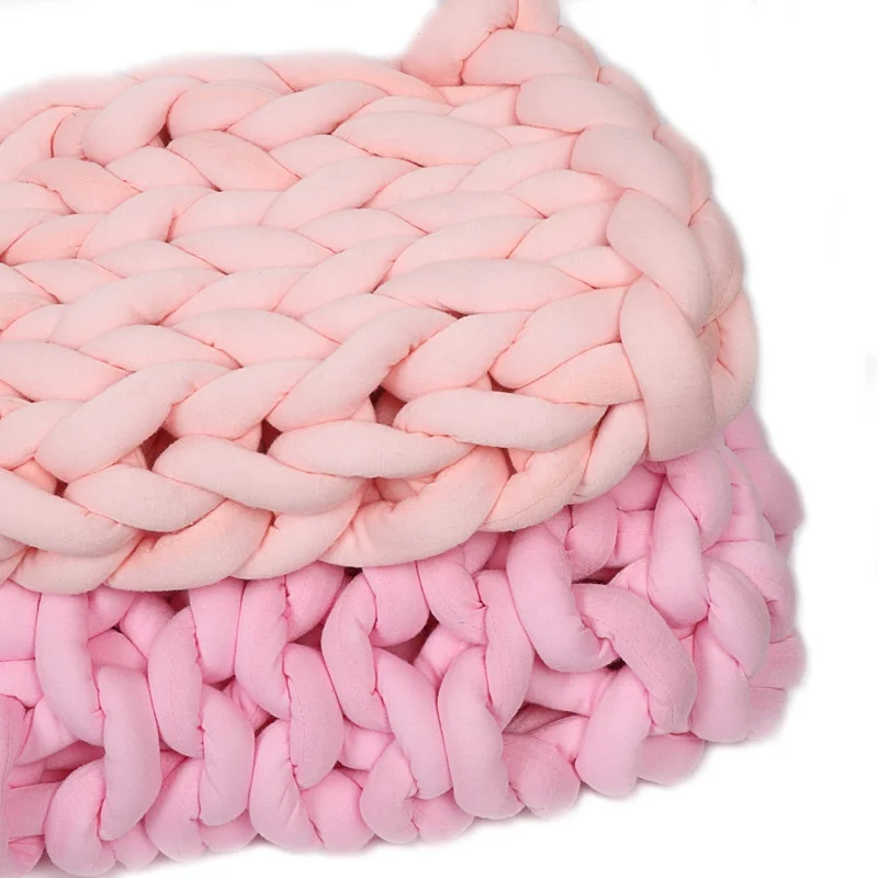 Cynthia  New Super Giant Chunky Yarn Washable Soft Tube Yarn Machine Washable Braid Yarn