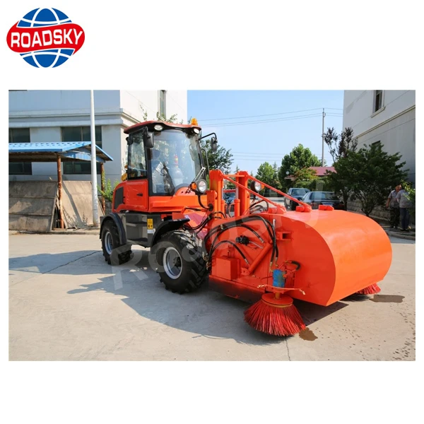 Tractor cleaning machine road sweeping truck Sweeping car Tractor mounted road sweeper for sale