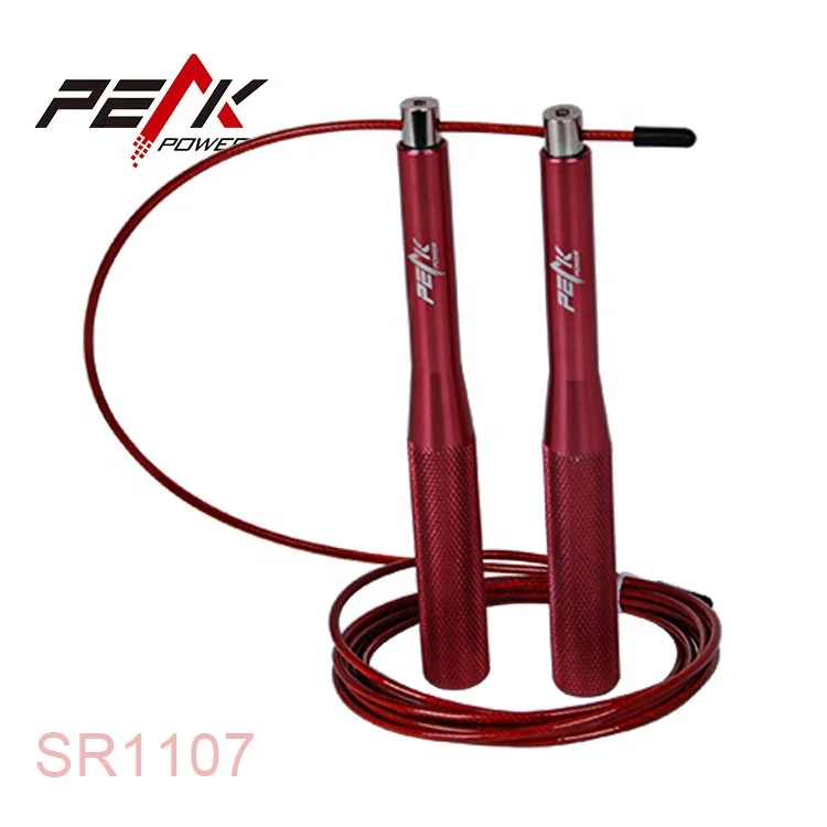 Hot Sale fitness adjustable Speed Skipping Cross Rope With Aluminum Handle & Bearing