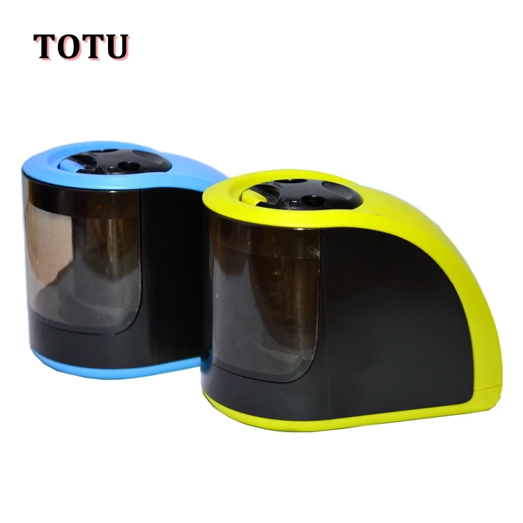 Mechanical Automatic Electric Pencil Sharpener with 2 Holes (6-8mm and 9-12mm) for Kids School Classroom
