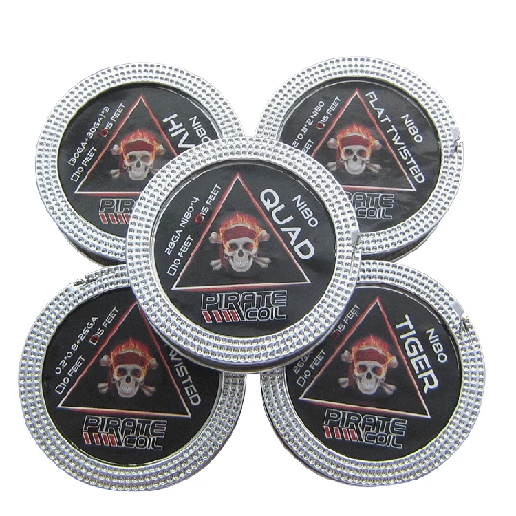 China manufacturer wholesale nichrom vape wire  32G+0.3*0.8FLAT alien coil vape