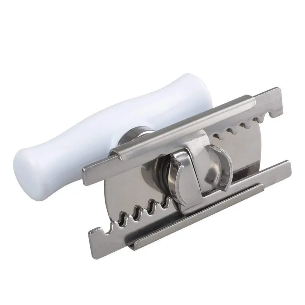 High-quality easy to grip good hands-free hands-free easy to unscrew manual screw seal  adjustable white can opener