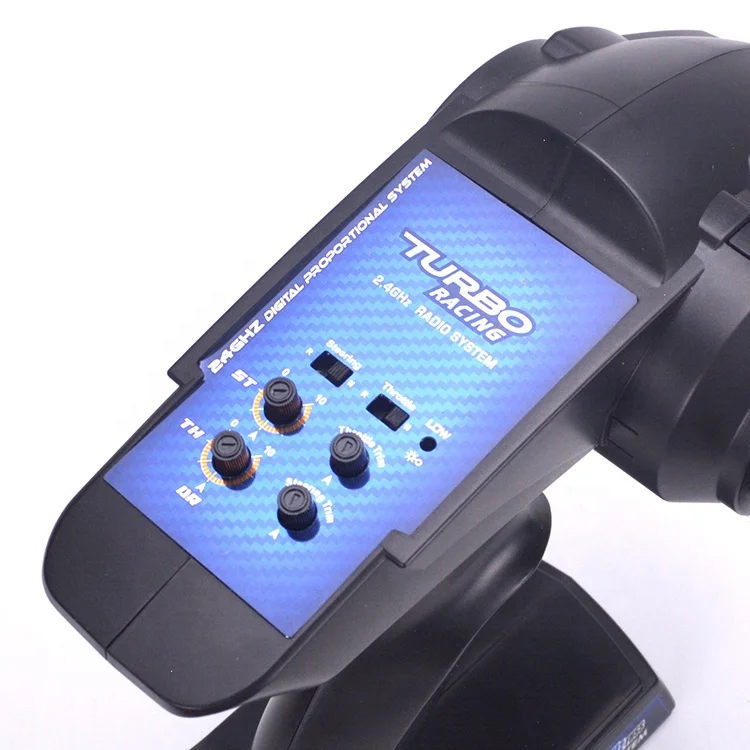 TURBO Racing 94100G 2.4GHz 2CH Radio system controller remote control with Receiver PK Flysky GT3B For RC Car Boat