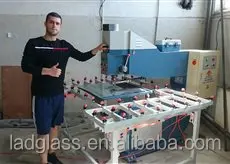 Glass making holes machine for working drilling holes