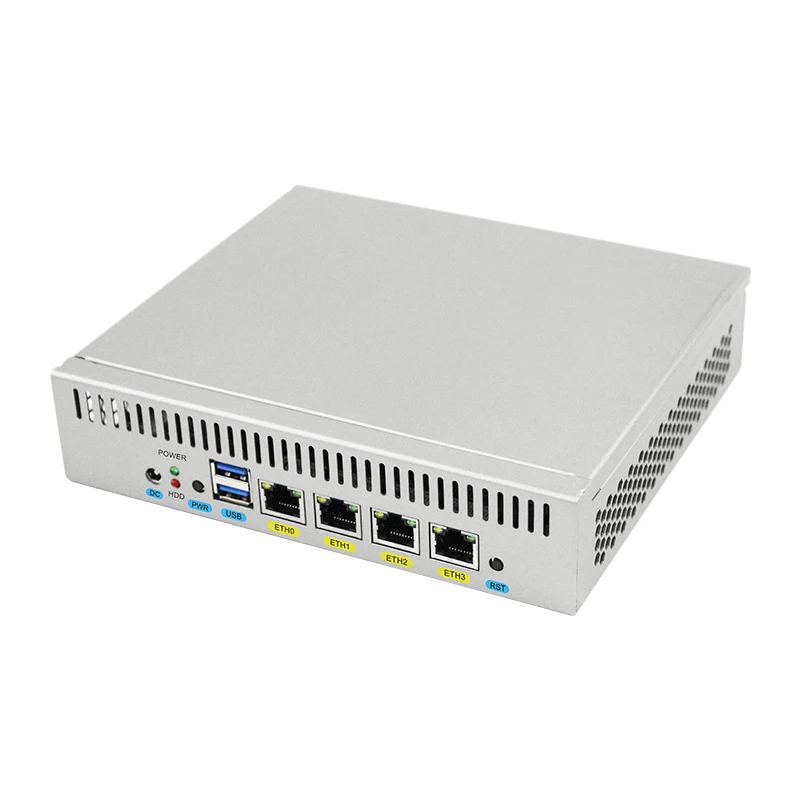 Guanfeng 2021 горячая Распродажа J1900 2G RAM 16G SSD Barebone Pfsense aes-ni Firewall Appliance Mini PC с 82583v