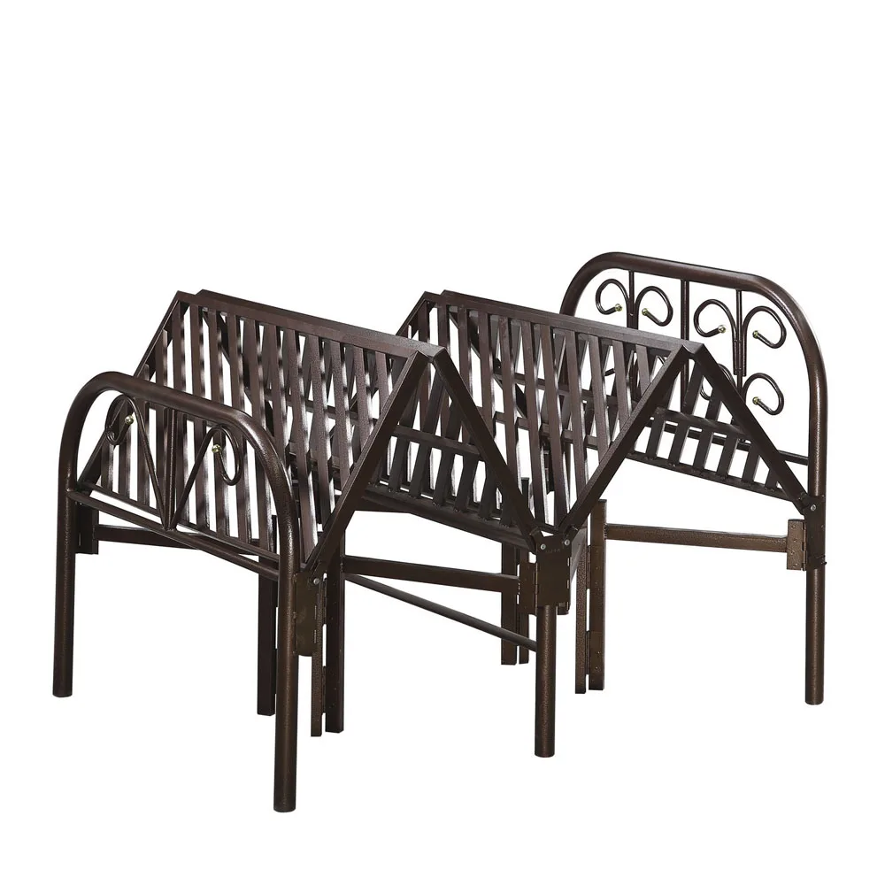 Дешевая цена односпальная раскладная кровать/металлическая кровать рама/стальная складная кровать