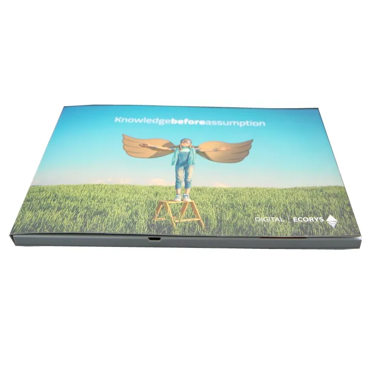 
New Business Folder Advertising Different Screen LCD Video Brochure 