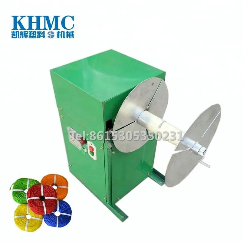 
semi-automatic plastic rope coiling plant yarn winding machine 