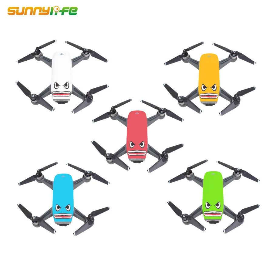 3M Film Shark Facial Expression Stickers Smartphone Decals For MAVIC MINI PRO Spark MAVIC AIR 2