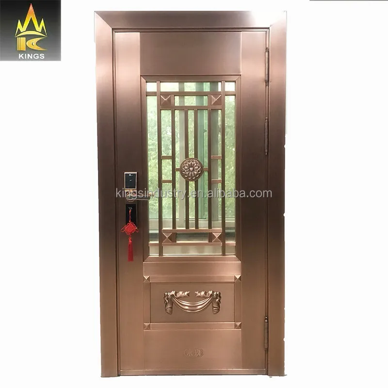 
Hot Sale Good Quantity indian main door designs Steel metal door security door 