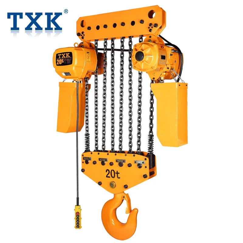 TXK Heavy Duty Manufacturer Electric Chain Hoist 20 ton with Wireless Remote