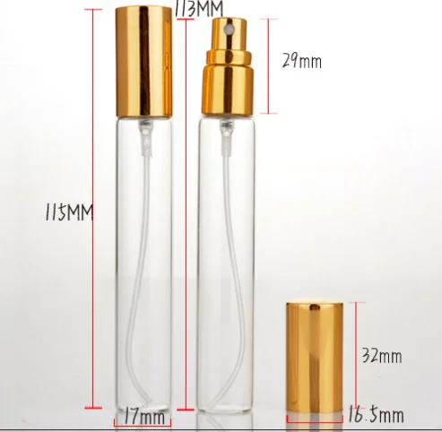 Дорожный многоразовый пустой стеклянный флакон-распылитель для духов, 15 мл
