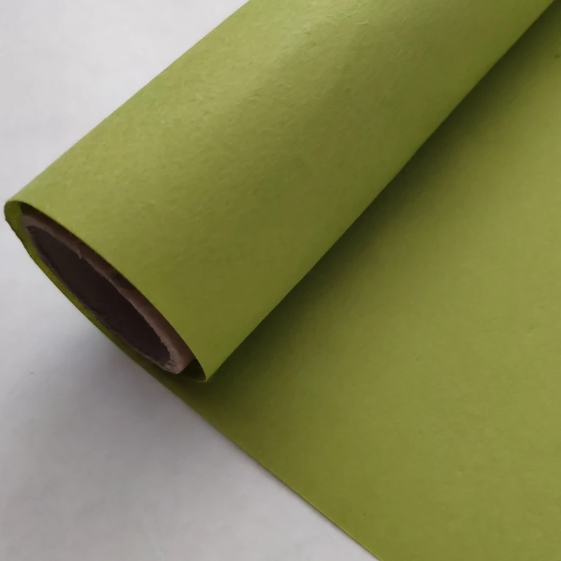 light green eco friendly super quality 40gsm machine made korean hanji mulberry rice wrapping paper