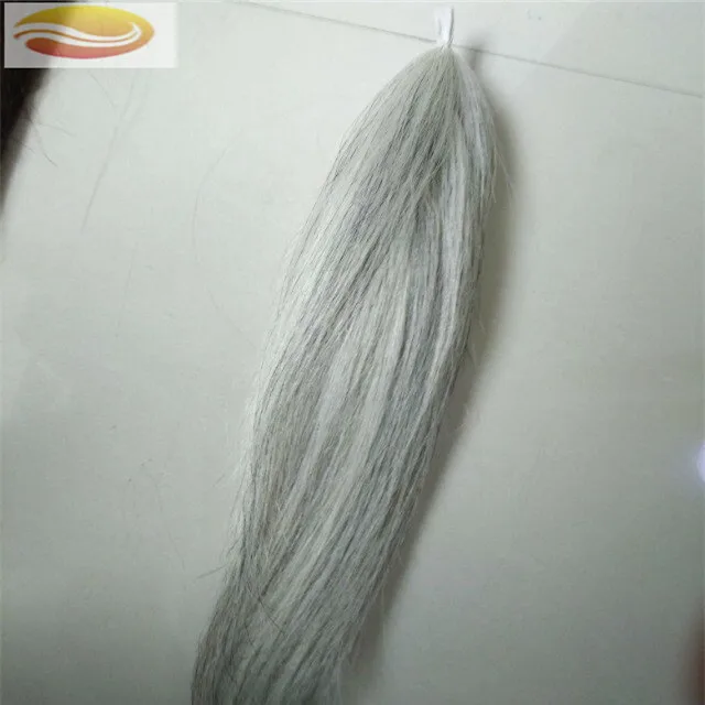 
Best Price Natural White False Horse Tail Hair For Sale 