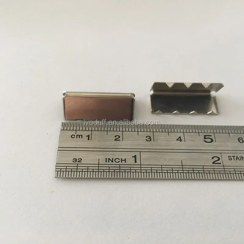 Ivoduff Rainbow Color Metal Rope End Clip, 1Inch Strap Ends With different Colors